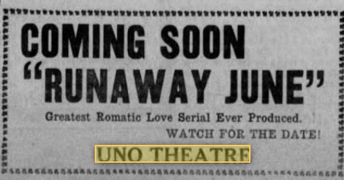 Uno Theatre - FEB 27 1915 AD